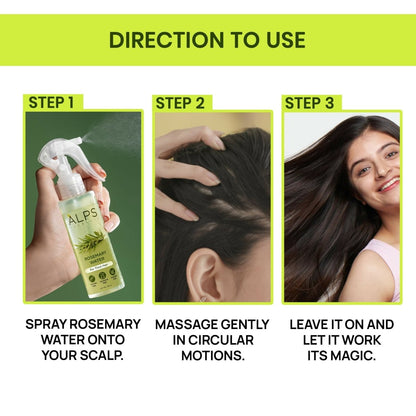 Alps Goodness Rosemary Haircare Power Duo with Rosemary Water & Rosemary Essential Oil