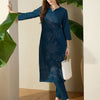 Dhiyona IE Women Pure Cotton Floral Embroidered Regular Thread Work Kurta With Trousers