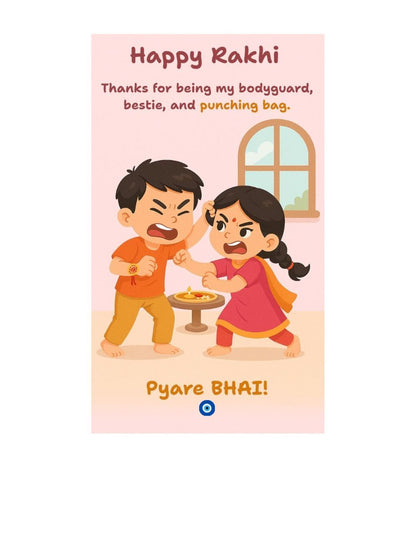 Anouk Thread Rakhi Greeting Card & Roli Chawal