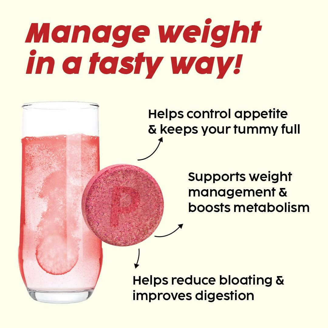 PLIX The Plant Fix Apple Cider Vinegar Effervescent Tablets with Mother - Apple - Indyancart