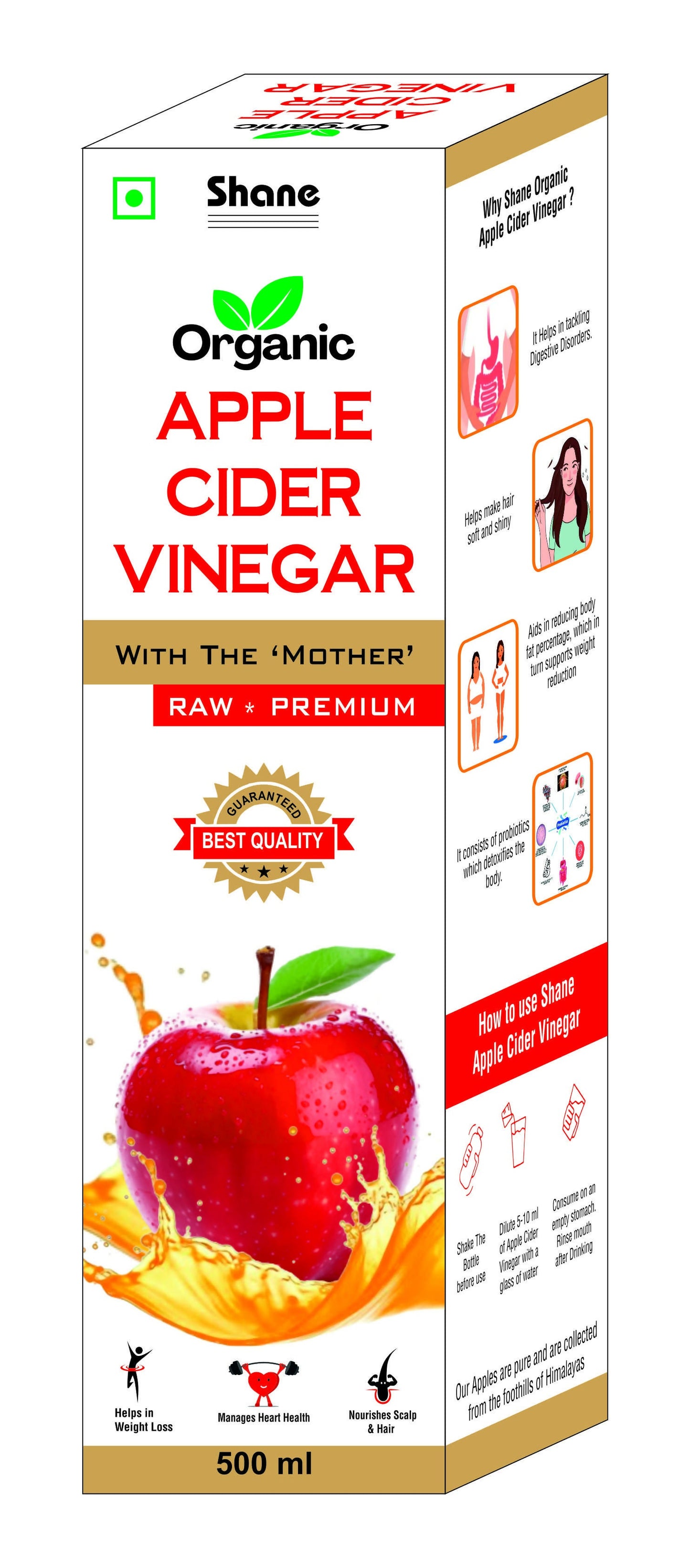 Shane Organic Apple Cider Vinegar Juice
