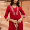 Dhiyona IE Floral Printed V-Neck A-Line Tunic & Trousers