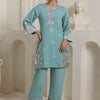 Dhiyona IE Women Floral Embroidered Kurta with Trousers