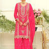Dhiyona IE Women Ethnic Motifs Embroidered Regular Kurta with Palazzos & With Dupatta