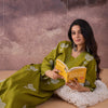 Dhiyona IE Embroidered V-Neck Tunic With Trousers