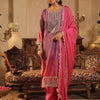 Indyancart IE Women Bandhani Printed Kurta with Trousers & Dupatta