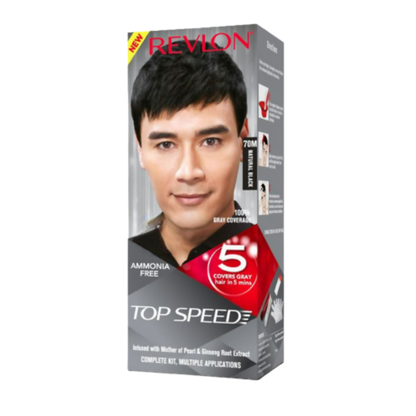 Revlon Top Speed Hair Color Small Pack Man - Natural Black 70m - Indyancart