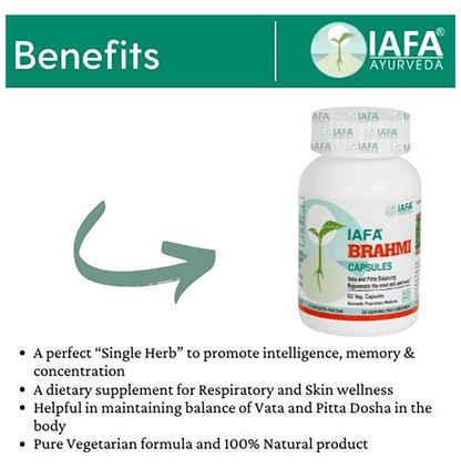 Iafa Ayuveda Brahmi Veg Capsules