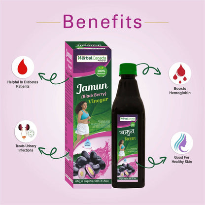 Herbal Canada Jamun Vinegar - Indyancart