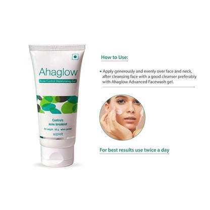 Ahaglow Acne Control Moisturizing Gel - Indyancart