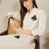 Dhiyona IE Embroidered Pure Cotton Tunic With Palazzo