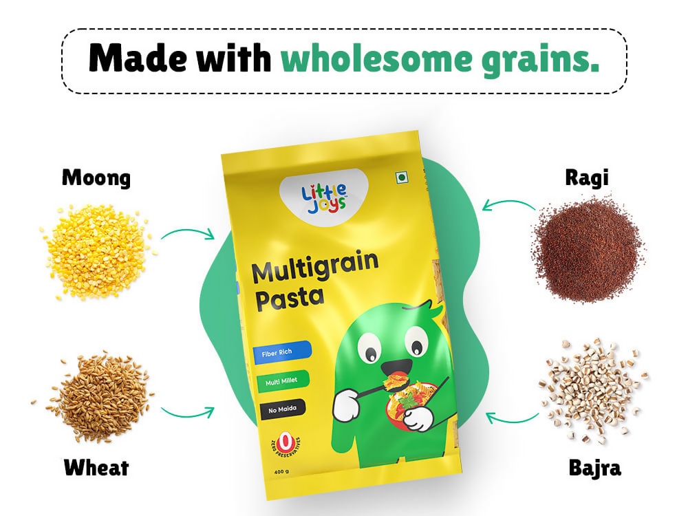 Little Joys Multi Millet Fusilli Pasta + Multi Millet Macaroni Pasta Combo