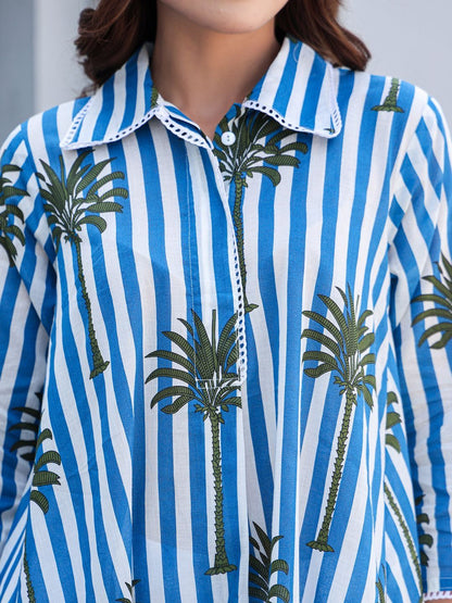 Women Printed Regular Pure Cotton Kurta with Trousers