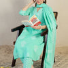 Dhiyona IE Women Ethnic Motifs Printed Regular Thread Work Pure Cotton Kurta with Trousers & With Dupatta