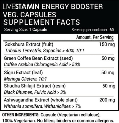 Livestamin Energy Booster Capsules