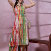 Indyancart SN Women's Printed Shirt Collar Kurta With Trousers Set