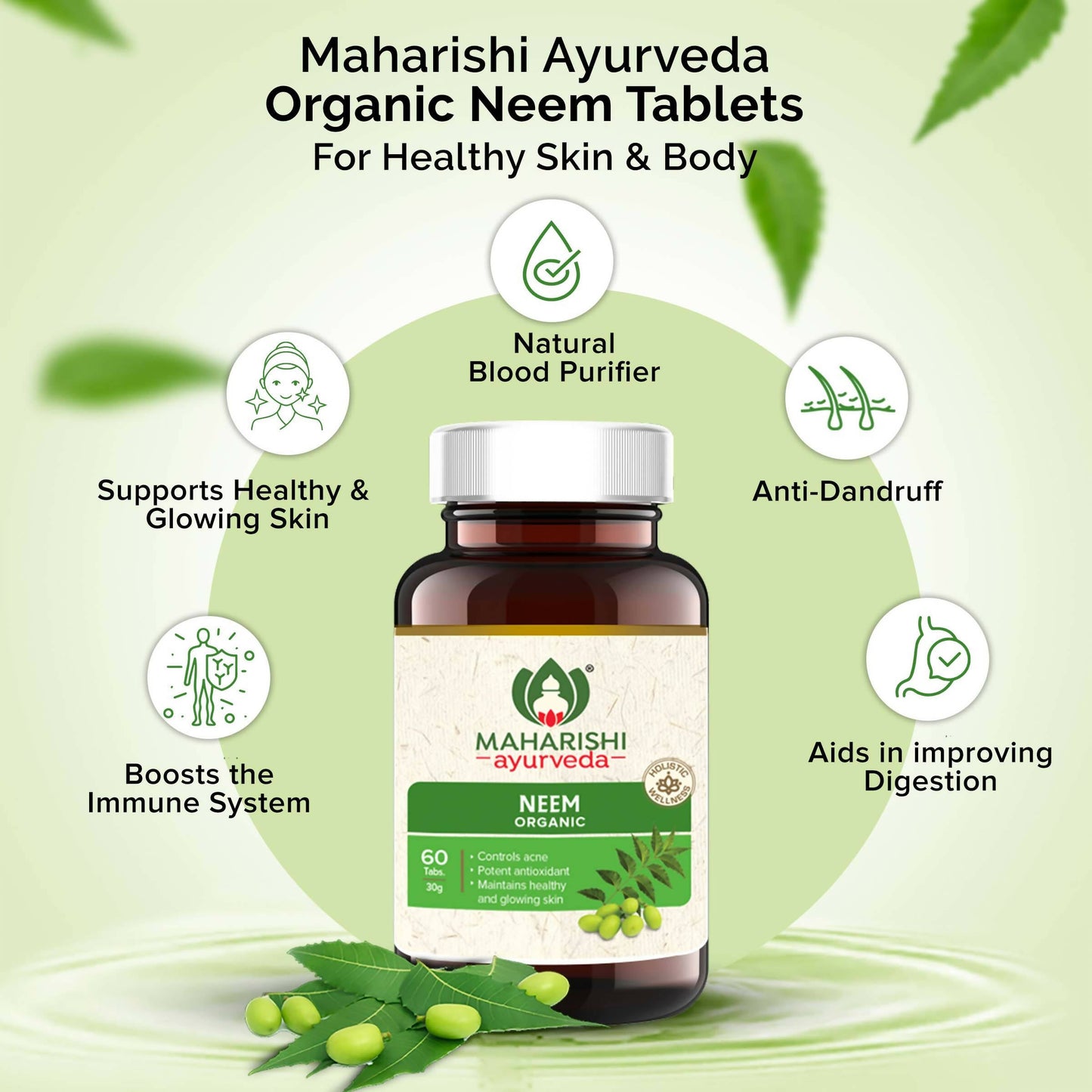 Maharishi Ayurveda Organic Neem Tablets