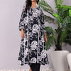 Dhiyona VA Women'sFloral Printed V-Neck Pure Cotton Kurta With Trousers