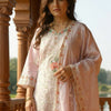 Dhiyona IE Embroidered V-Neck Thread Work Pure Cotton Straight Kurta With Trousers & Dupatta
