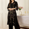 Dhiyona IE Embroidered V-Neck Three-Quarter Sleeves Pure Cotton Tunic And Trousers