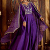 Dhiyona IE Ethnic Motifs Embroidered Sequinned Kurta with Trousers & Dupatta