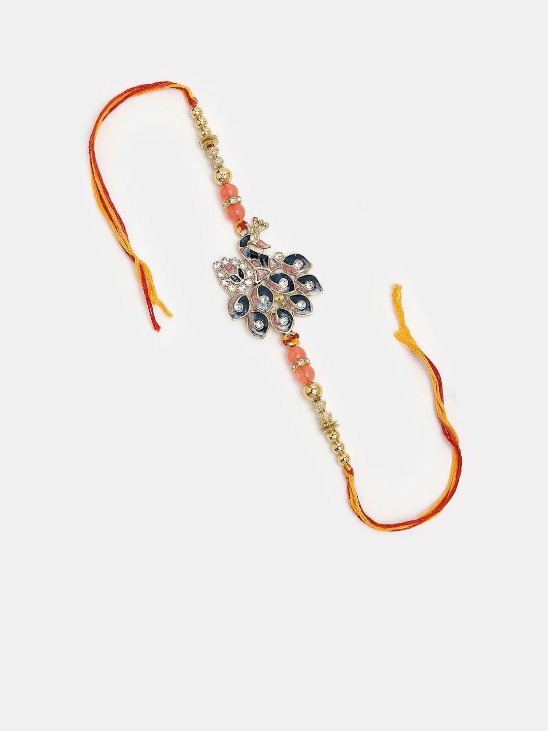 Anouk Stones Studded And Beaded Bhaiya Bhabhi Rakhis With Roli Chawal Chandan & Mishri