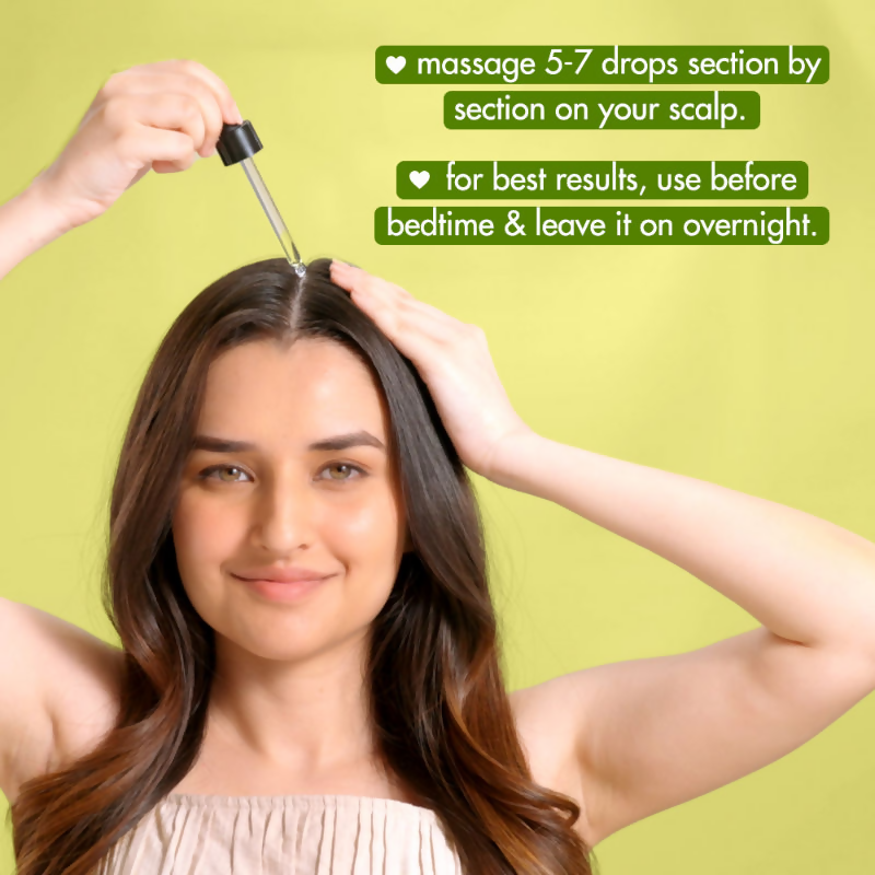 Love Beauty And Planet Onion & Rosemary Anti Hairfall Scalp Serum bottle with applicator tip and herbal ingredients