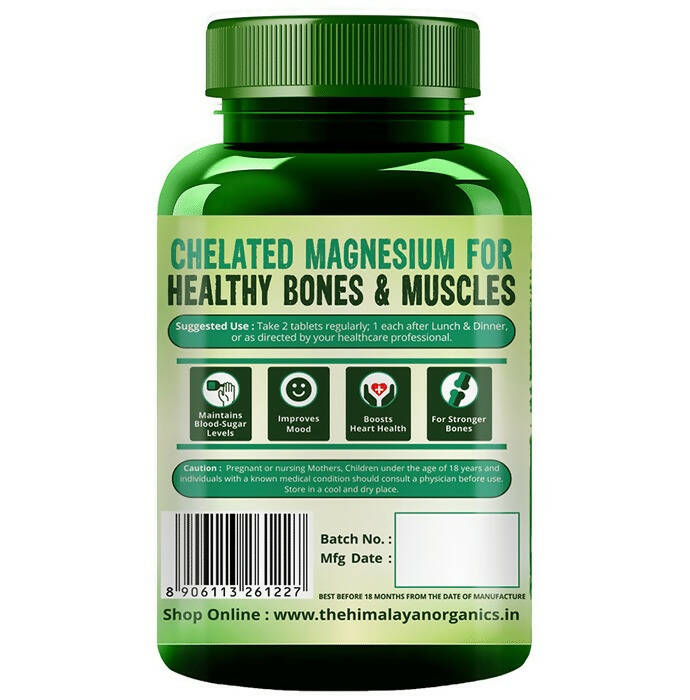 Himalayan Organics Magnesium Citrate+Glycinate Tablets - Indyancart
