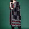 Dhiyona IE Geometric Printed Straight Pure Cotton Kurta With Trouser And Dupatta