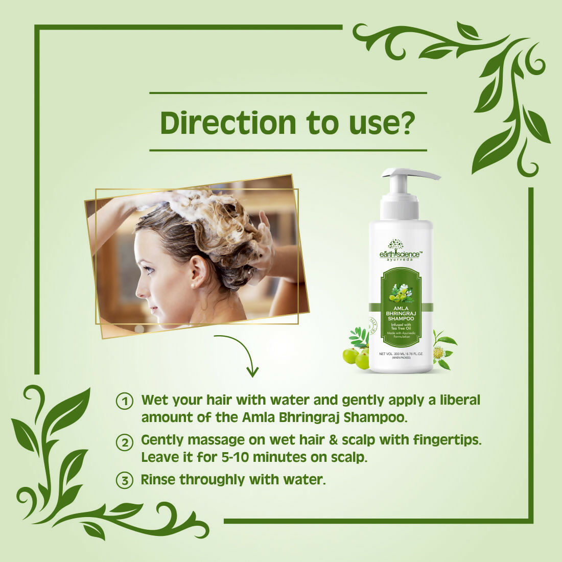 Earth Science Ayurveda Amla & Bhringraj Shampoo
