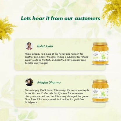 Farm Naturelle Acacia Honey - Raw, Natural, and Unprocessed Forest Honey