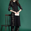 Dhiyona IE Embroidered Pure Cotton Straight Tunic & Trousers Co-Ord Set