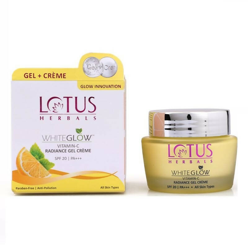 Lotus Herbals Whiteglow Vitamin-C Radiance Gel Crème SPF-20 PA+++ - Indyancart