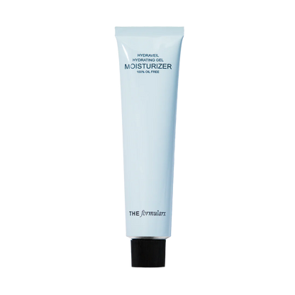 The Formularx Hydra Veil Malazia Hyaluronic Acid Gel Moisturizer in a clear jar, showing its smooth, hydrating gel texture.