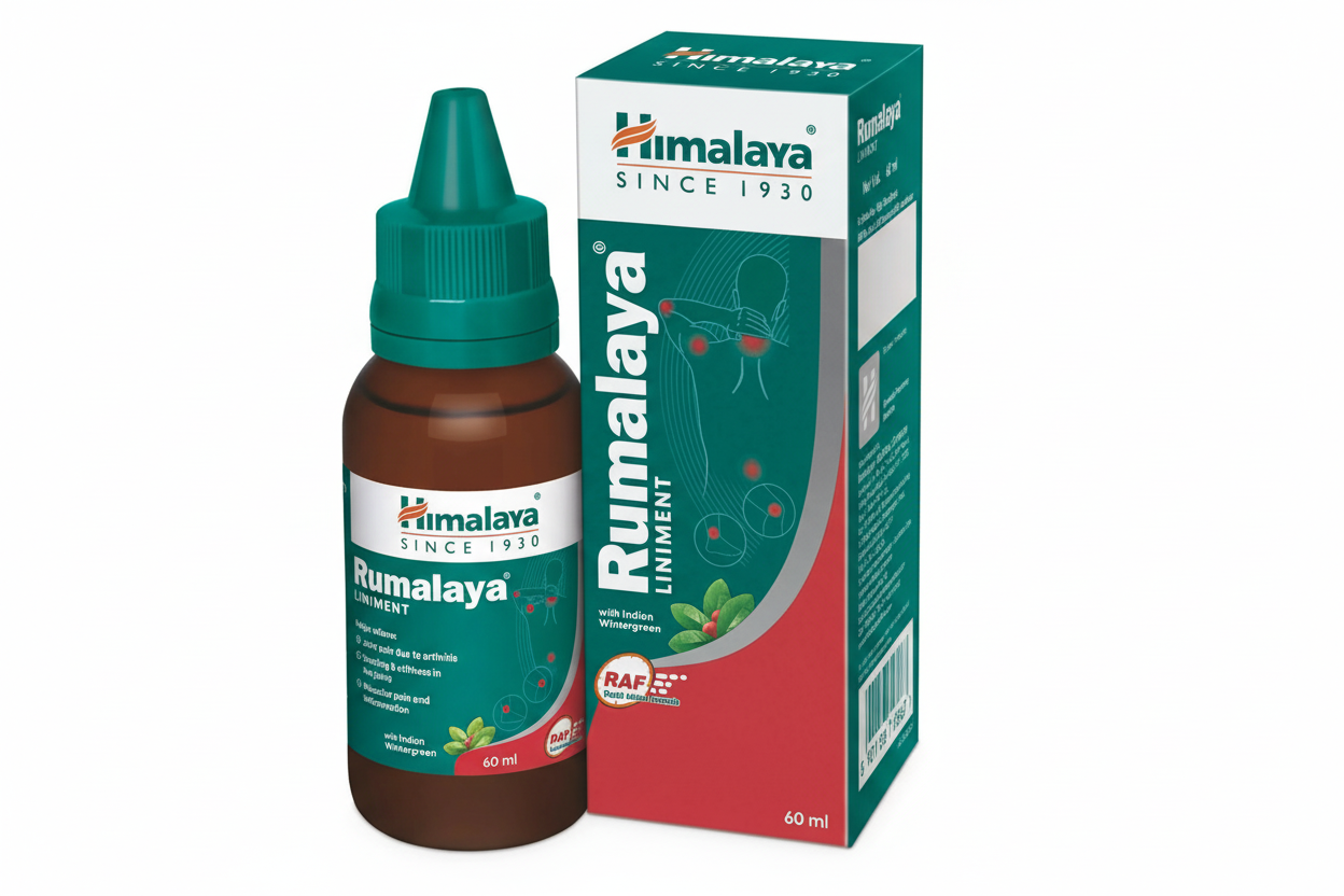 Himalaya Herbals Rumalaya Liniment Liquid (60 ml) - Indyancart