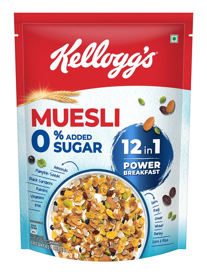 Kellogg's Muesli 0% Added Sugar - Indyancart