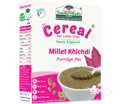 TummyFriendly Foods Organic Millet Khichdi Mix With Vegetables for Toddler Cereal