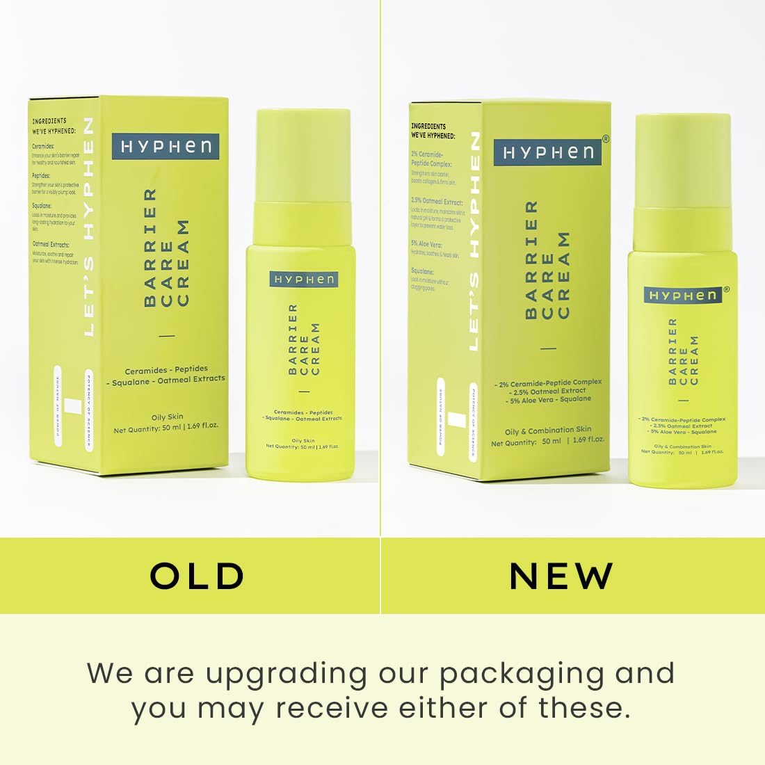 Hyphen By Kriti Sanon Barrier Care Face Cream Moisturizer For Oily & Skin Combination - Indyancart