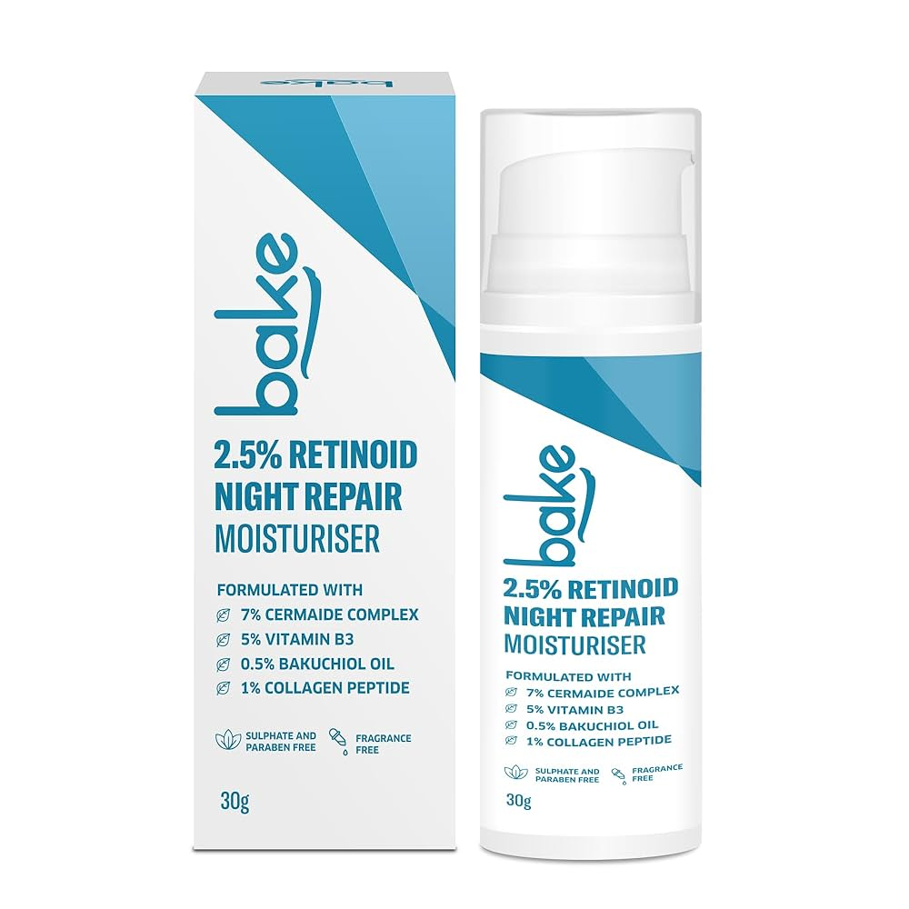 Bake 2.5% Retinol Night Repair moisturiser Cream