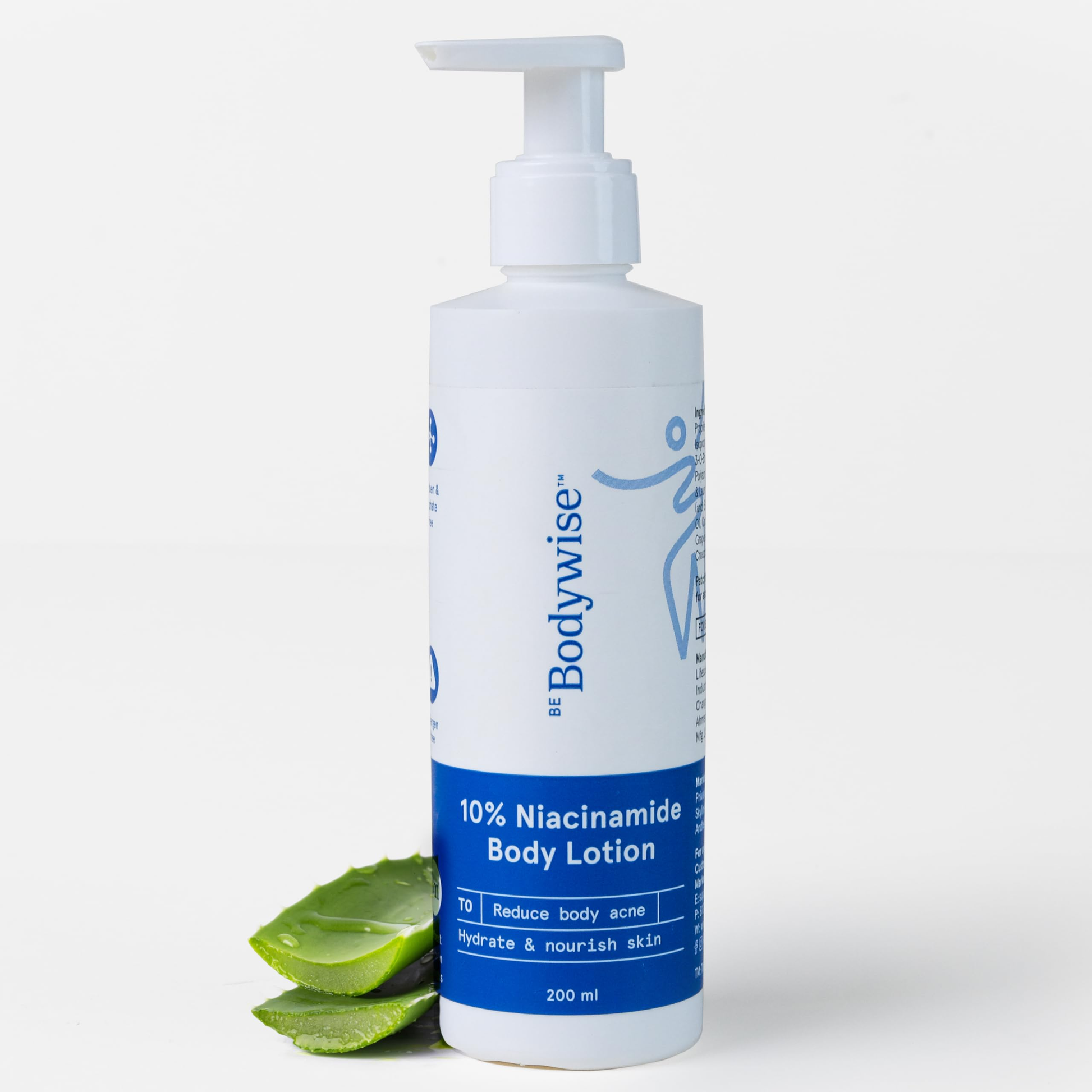 BeBodywise 10% Niacinamide Body Lotion for Reducing Acne Marks With Aloe vera extract, All Skin Types - Indyancart
