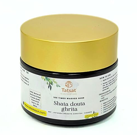 Tatsat Shata Dhauta Ghrita -100 Times Washed Desi Cow’s A2 Ghee - Indyancart