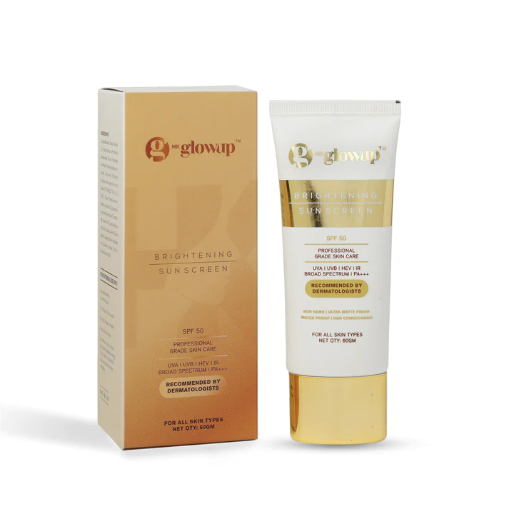 Hk Brightening Sunscreen Cream SPF 50 - Indyancart