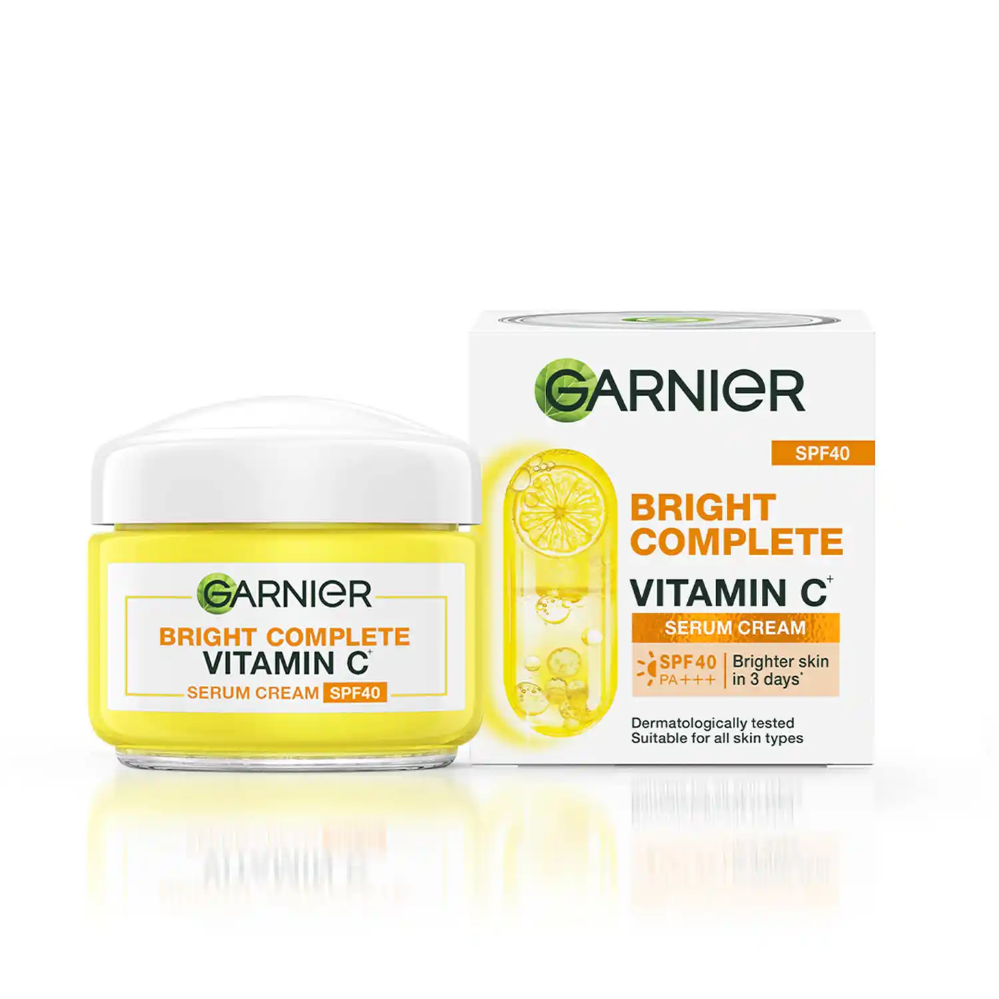 Garnier Bright Complete Vitamin C SPF40/PA+++ Serum Cream - Indyancart