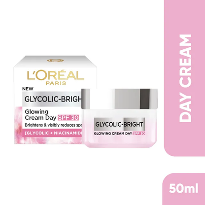 L'Oreal Paris Glycolic Bright Day Cream With SPF 17 - Indyancart