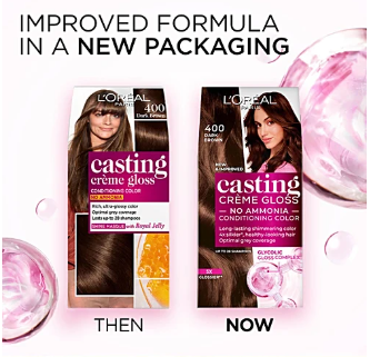 L'Oreal Paris Casting Creme Gloss Conditioning Hair Color - 400 Dark Brown - Indyancart
