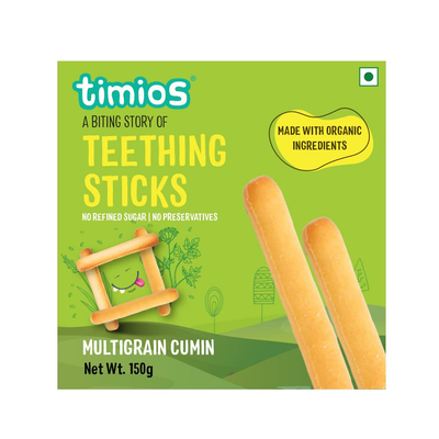 Timios Multigrain Cumin Teething Sticks For Toddlers