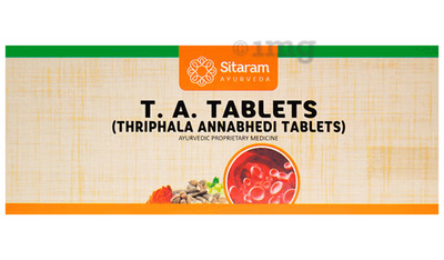 Sitaram Ayurveda T. A.Tablet (Thriphalannabhedi Tablet)
