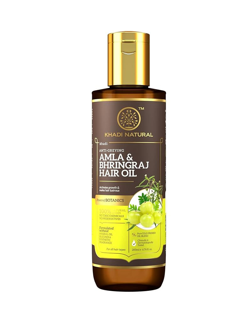 Khadi Natural Amla & Bhringraj Hair Oil - Indyancart