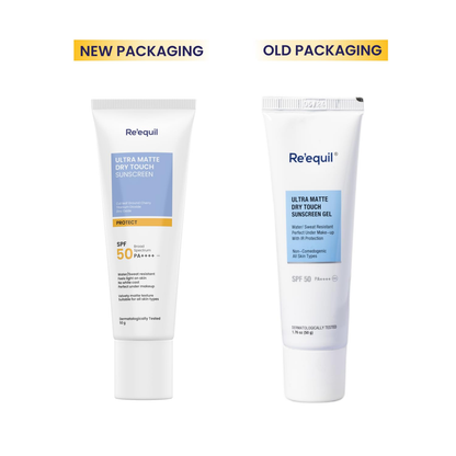 Re'equil Ultra Matte Dry Touch Sunscreen Gel SPF 50 PA++++ - Indyancart