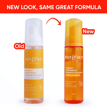 Dot & Key Vitamin C Sunscreen, lightweight SPF moisturizer with brightening ingredients, in a white tube with blue accents.